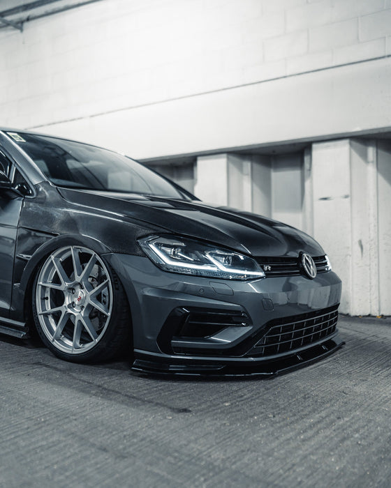 VW Golf R Mk7.5 EVO-1 Gloss Black Front Splitter