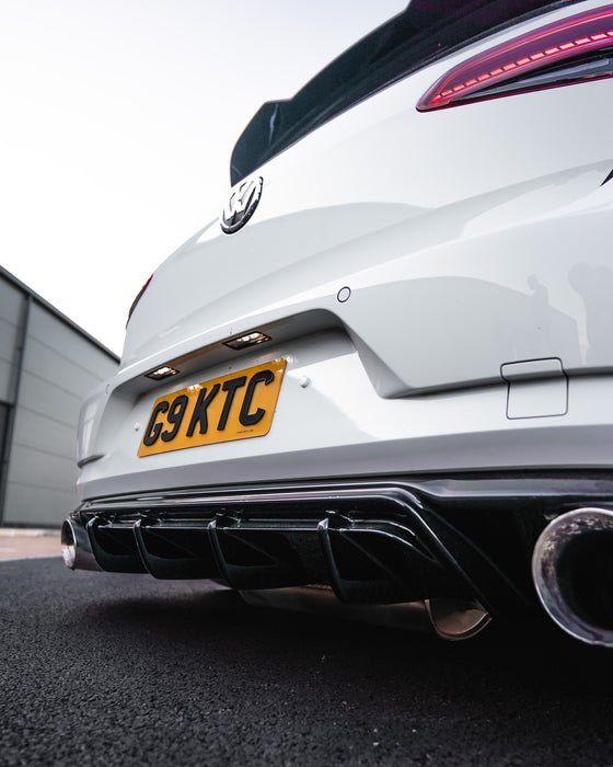 VW Golf GTI Mk7.5 EVO-1 Gloss Black Rear Diffuser