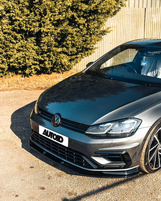 VW Golf R Mk7.5 EVO-1 Gloss Black Front Splitter