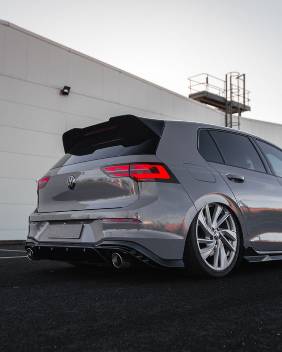 VW Golf GTI Mk8 EVO-1 Gloss Black Rear Diffuser by ZAERO (2020+), Rear Diffusers, Zaero Design - AUTOID | Premium Automotive Accessories