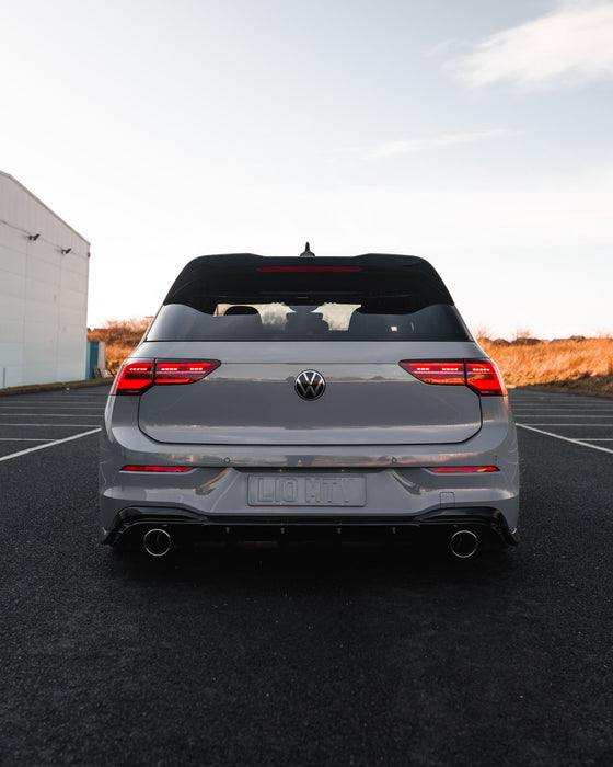 VW Golf GTI Mk8 EVO-1 Gloss Black Rear Diffuser by ZAERO (2020+), Rear Diffusers, Zaero Design - AUTOID | Premium Automotive Accessories