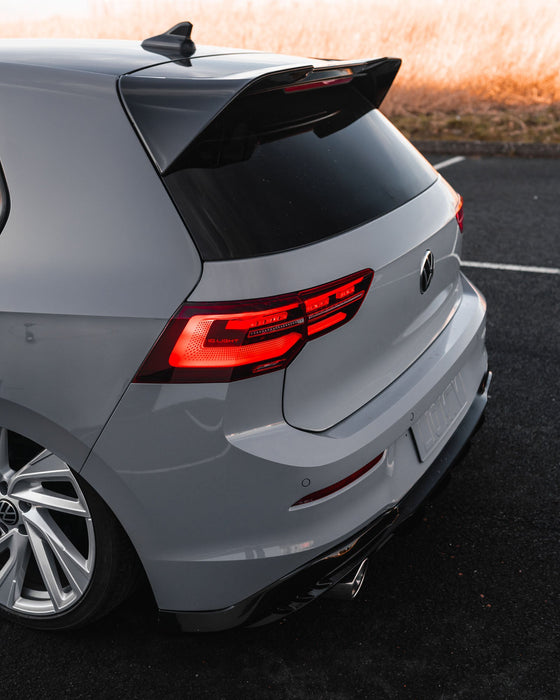 VW Golf GTI Mk8 EVO-1 Gloss Black Rear Diffuser by ZAERO (2020+), Rear Diffusers, Zaero Design - AUTOID | Premium Automotive Accessories