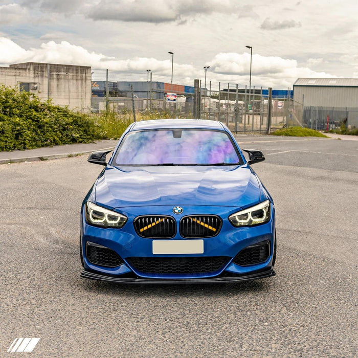 BMW 1 Series F20 F21 LCI EVO-1 Gloss Black Front Splitter by ZAERO (2015-2019), Front Lips & Splitters, Zaero Design - AUTOID | Premium Automotive Accessories