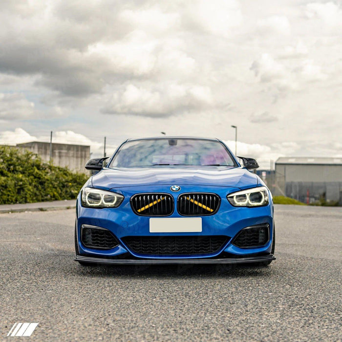 BMW 1 Series F20 F21 LCI EVO-1 Gloss Black Front Splitter by ZAERO (2015-2019), Front Lips & Splitters, Zaero Design - AUTOID | Premium Automotive Accessories