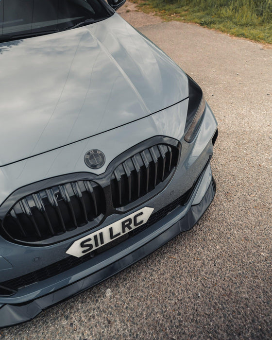 BMW 1 Series M Sport & M135i F40 EVO-1 Gloss Black Front Splitter by ZAERO (2019+), Front Lips & Splitters, Zaero Design - AUTOID | Premium Automotive Accessories