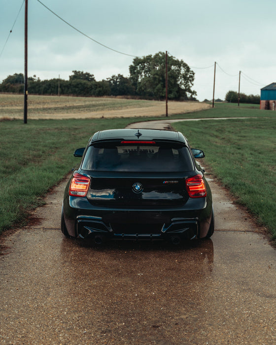 BMW 1 Series & M135i F20 Pre-LCI EVO-1 Gloss Black Rear Diffuser by ZAERO (2011-2015, F20 F21), Rear Diffusers, Zaero Design - AUTOID | Premium Automotive Accessories