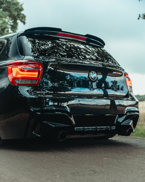 BMW 1 Series & M135i F20 Pre-LCI EVO-1 Gloss Black Rear Diffuser by ZAERO (2011-2015, F20 F21), Rear Diffusers, Zaero Design - AUTOID | Premium Automotive Accessories