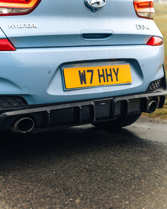 Hyundai i30 N EVO-1 Gloss Black Rear Diffuser by ZAERO (2018+, PD), Rear Diffusers, Zaero Design - AUTOID | Premium Automotive Accessories