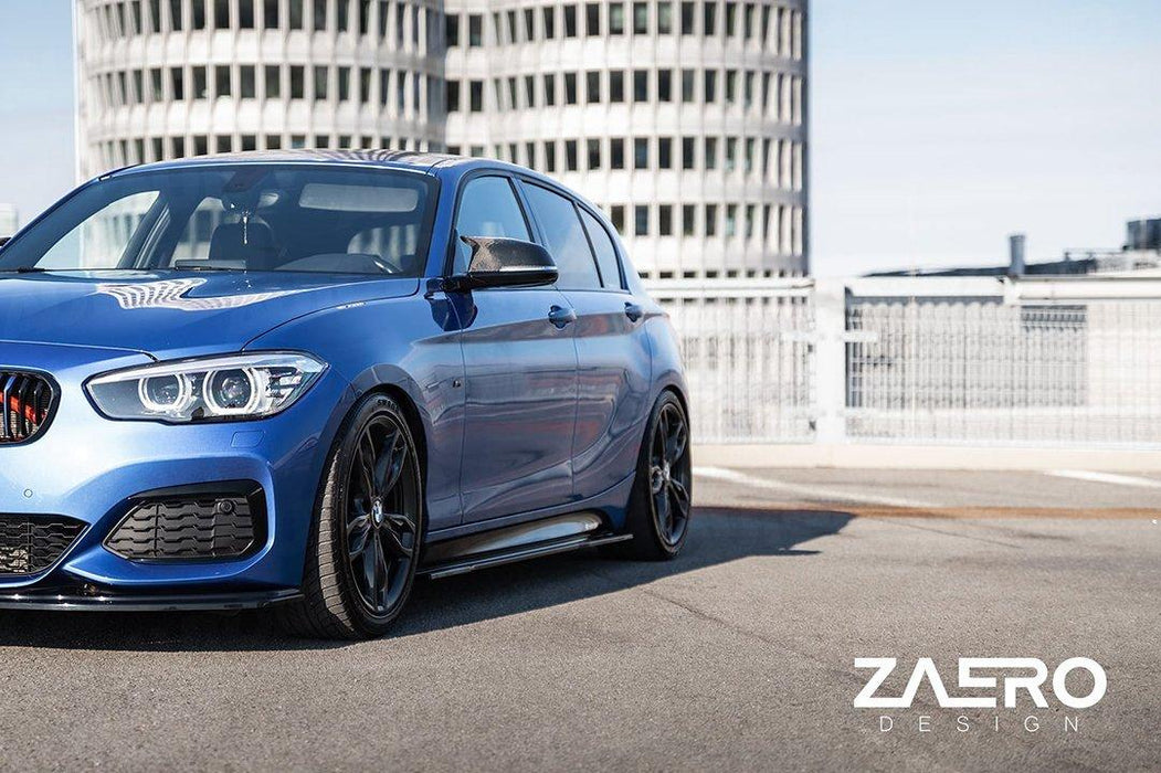 BMW 1 Series F20 F21 LCI EVO-1 Gloss Black Front Splitter by ZAERO (2015-2019), Front Lips & Splitters, Zaero Design - AUTOID | Premium Automotive Accessories