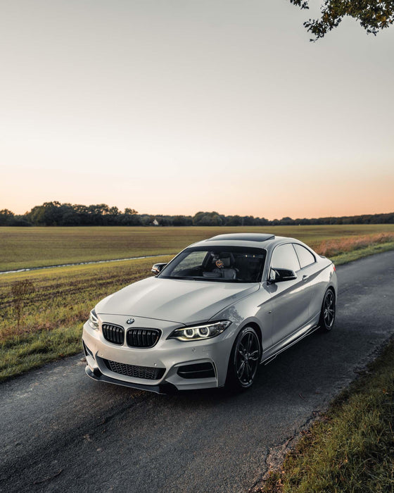 BMW 2 Series, M235i & M240i F22 F23 EVO-1 Gloss Black Front Splitter by ZAERO (2014-2019), Front Lips & Splitters, Zaero Design - AUTOID | Premium Automotive Accessories