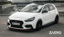 Hyundai i30 N EVO-1 Gloss Black Front Splitter by ZAERO (2018+, PD), Front Lips & Splitters, Zaero Design - AUTOID | Premium Automotive Accessories