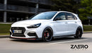 Hyundai i30 N EVO-1 Gloss Black Front Splitter by ZAERO (2018+, PD), Front Lips & Splitters, Zaero Design - AUTOID | Premium Automotive Accessories