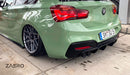 BMW 1 Series M Sport F20 F21 LCI Single Exit (118i 120i 120d 125i) EVO-1 Gloss Black Rear Diffuser by ZAERO (2015-2019), Rear Diffusers, Zaero Design - AUTOID | Premium Automotive Accessories