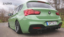 BMW 1 Series M Sport F20 F21 LCI Single Exit (118i 120i 120d 125i) EVO-1 Gloss Black Rear Diffuser by ZAERO (2015-2019), Rear Diffusers, Zaero Design - AUTOID | Premium Automotive Accessories