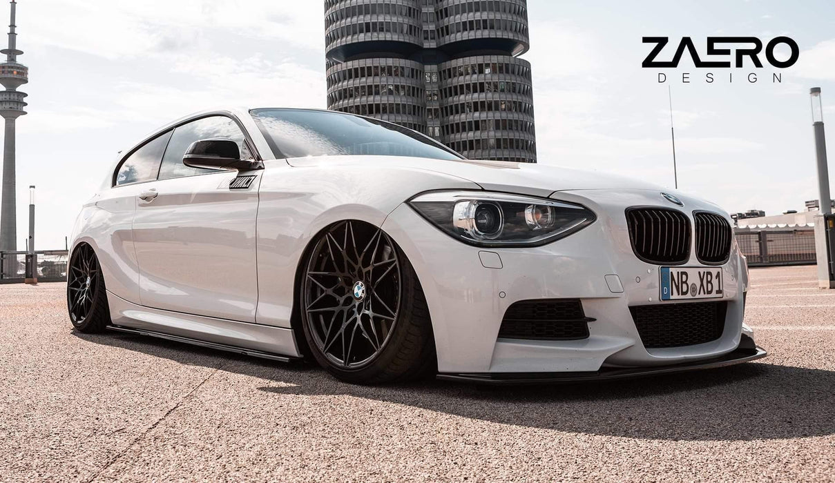 BMW 1 Series F20 F21 & 2 Series F22 EVO-1 Gloss Black Side Skirts by ZAERO (2011-2019), Side Skirts & Winglets, Zaero Design - AUTOID | Premium Automotive Accessories