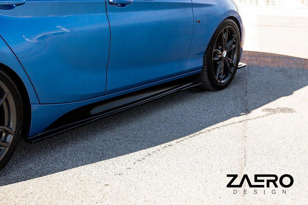 BMW 1 Series F20 F21 & 2 Series F22 EVO-1 Gloss Black Side Skirts by ZAERO (2011-2019), Side Skirts & Winglets, Zaero Design - AUTOID | Premium Automotive Accessories