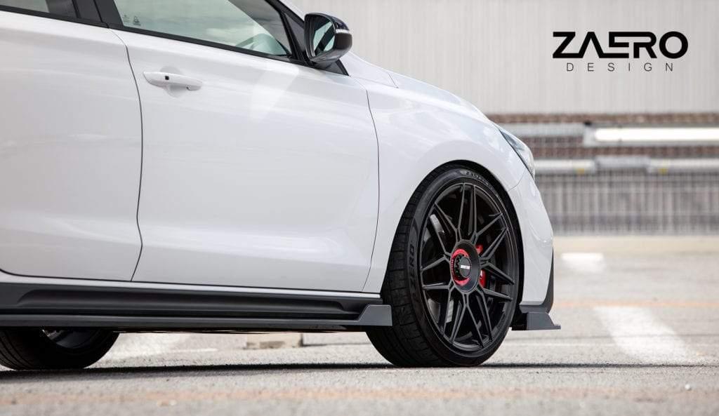 Hyundai i30 N EVO-1 Gloss Black Side Skirts by ZAERO (2018+, PD), Side Skirts & Winglets, Zaero Design - AUTOID | Premium Automotive Accessories