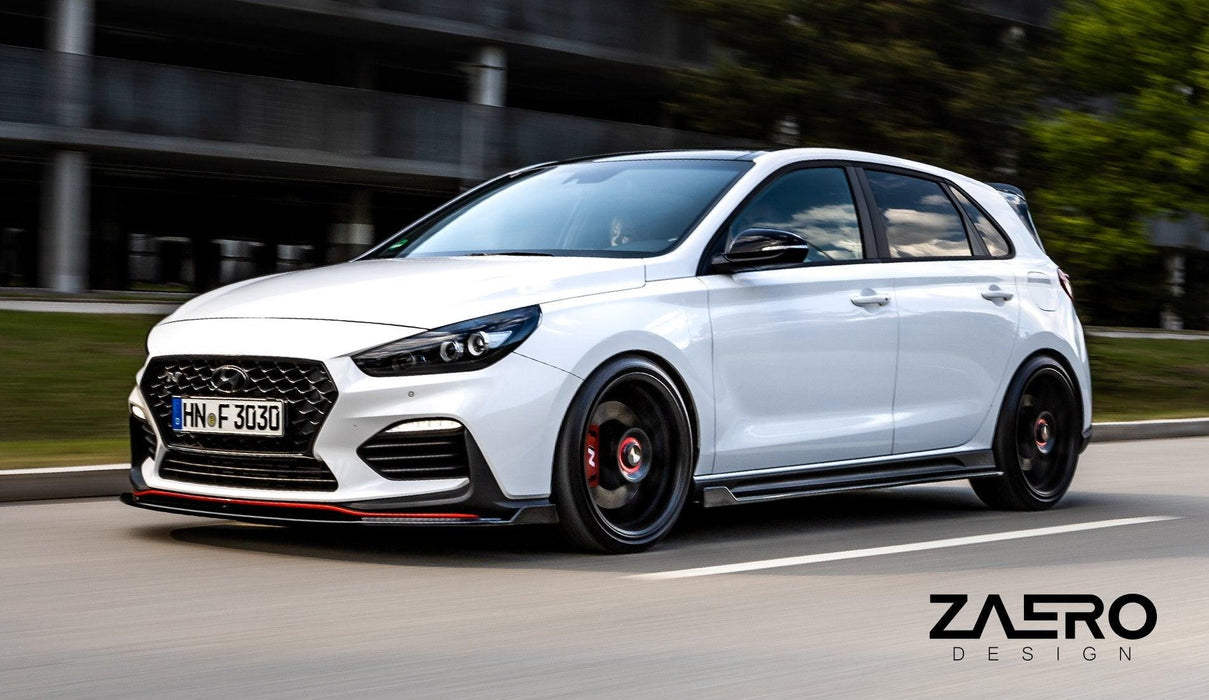 Hyundai i30 N EVO-1 Gloss Black Side Skirts by ZAERO (2018+, PD), Side Skirts & Winglets, Zaero Design - AUTOID | Premium Automotive Accessories