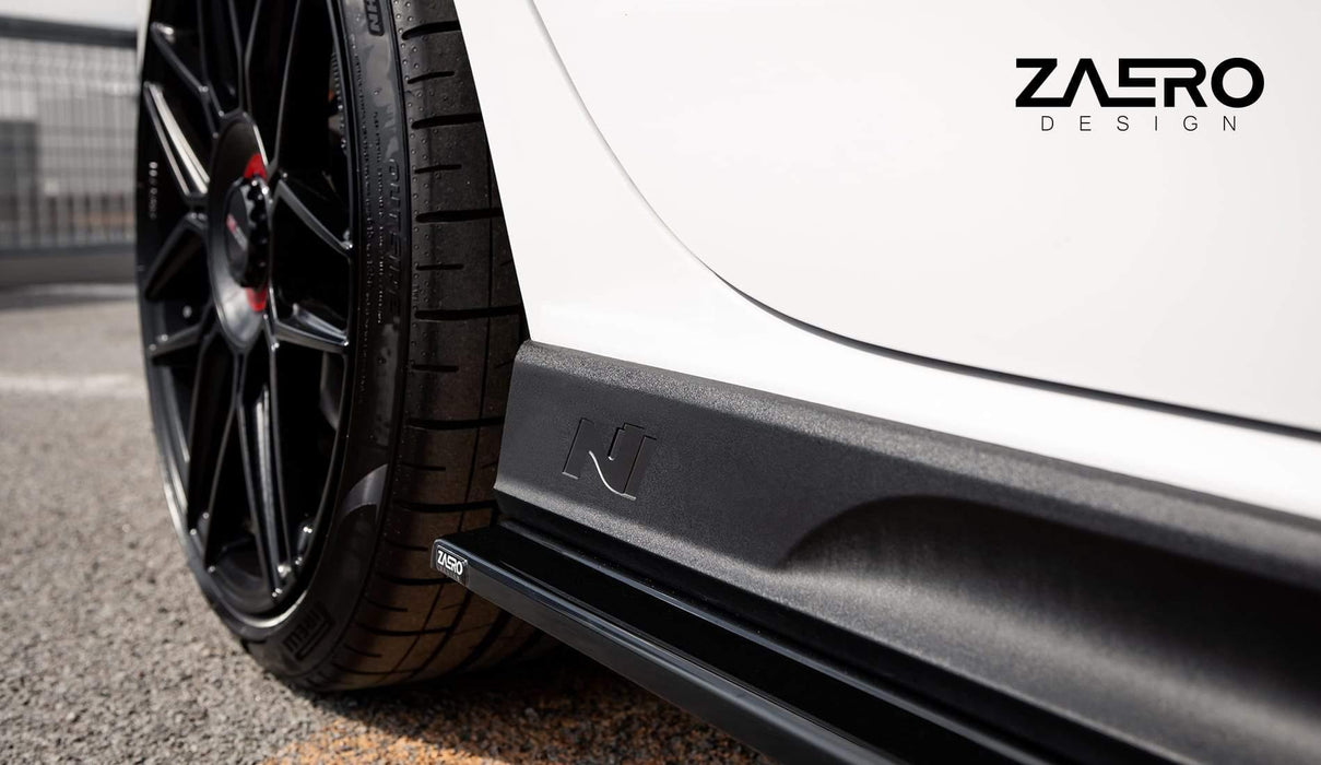 Hyundai i30 N EVO-1 Gloss Black Side Skirts by ZAERO (2018+, PD), Side Skirts & Winglets, Zaero Design - AUTOID | Premium Automotive Accessories