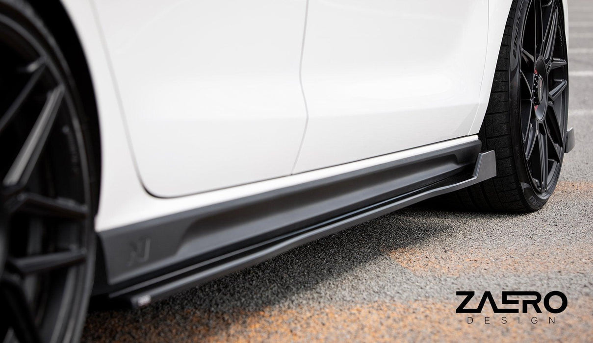 Hyundai i30 N EVO-1 Gloss Black Side Skirts by ZAERO (2018+, PD), Side Skirts & Winglets, Zaero Design - AUTOID | Premium Automotive Accessories